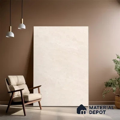 Marble Floor & Wall Tile TL 10325 SGH Prisma Crema 6 ft x 4 ft Matte Finish Vitrified Tile - 9 mm | Suitable For living Room, Bedroom, Bathroom | Adhesive and Spacers Must be Used During Installation (Sample)