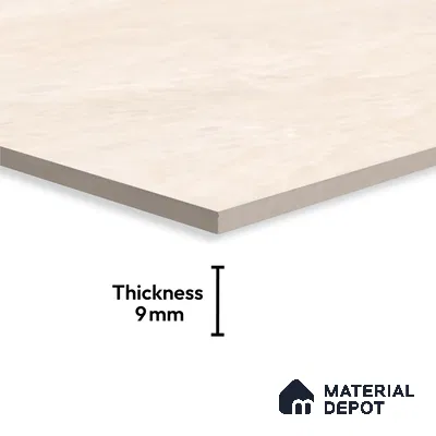 Marble Floor & Wall Tile TL 10325 SGH Prisma Crema 6 ft x 4 ft Matte Finish Vitrified Tile - 9 mm | Suitable For living Room, Bedroom, Bathroom | Adhesive and Spacers Must be Used During Installation (Sample)
