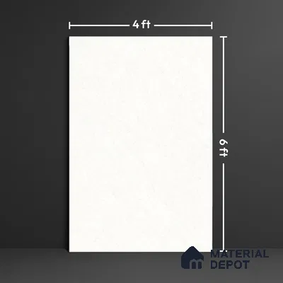 Large Format Marble Floor Tile TL 10220 Paris Bianco Glossy Finish Vitrified Tile - 15 mm | Suitable for Living Room, Bedroom, Office | Adhesive and Spacers Must be Used During Installation