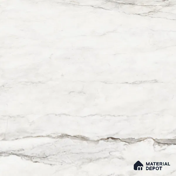 Large Format Marble Floor Tile TL 10219 Glacier Beach Glossy Finish Vitrified Tile - 15 mm | Suitable for Living Room, Bedroom, Office | Adhesive and Spacers Must be Used During Installation