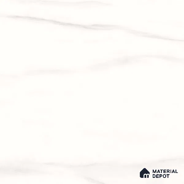 Large Format Marble Floor Tile TL 10202 B Angel White Glossy Finish Vitrified Tile - 15 mm | Suitable for Living Room, Bedroom, Office | Adhesive and Spacers Must be Used During Installation