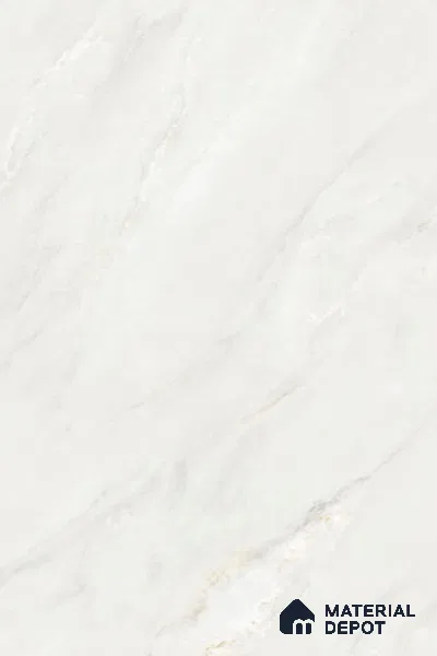 Large Format Marble Floor & Wall Tile TL 10204 Iceland Bianco Glossy Finish Vitrified Tile - 9 mm | Suitable for Kitchen, Bathroom, Bedroom & Office | Adhesive and Spacers Must be Used During Installation