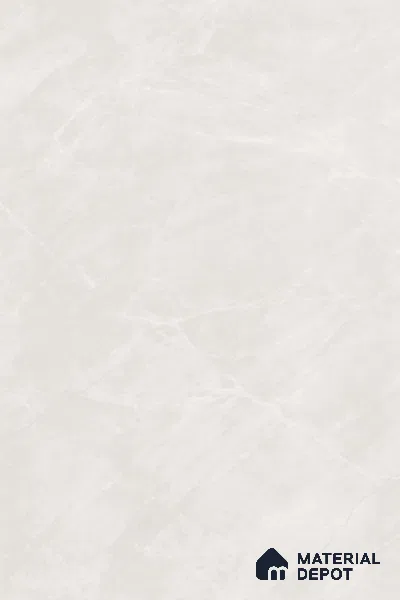 Large Format Marble Floor & Wall Tile TL 10206 Rover Bianco Glossy Finish Vitrified Tile - 9 mm | Suitable for Kitchen, Bathroom, Bedroom & Office | Adhesive and Spacers Must be Used During Installation