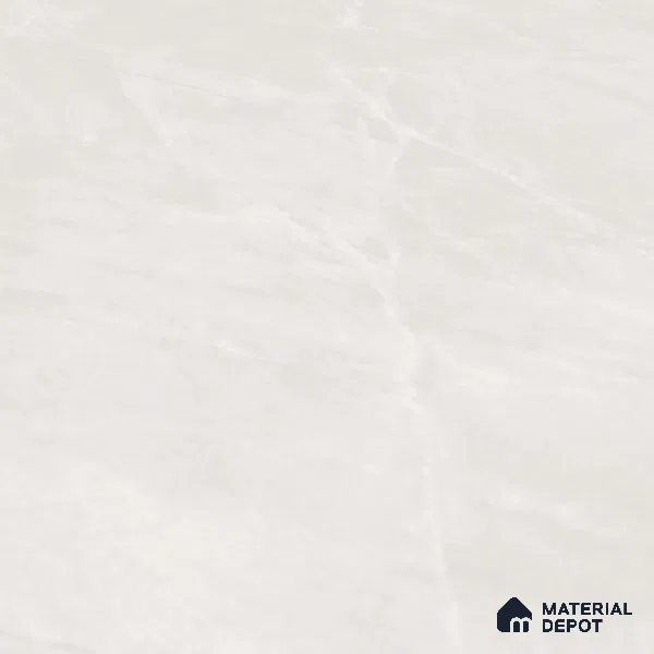 Large Format Marble Floor & Wall Tile TL 10206 Rover Bianco Glossy Finish Vitrified Tile - 9 mm | Suitable for Kitchen, Bathroom, Bedroom & Office | Adhesive and Spacers Must be Used During Installation