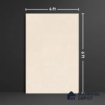Large Format Marble Floor & Wall Tile TL 10253 Silica Biscuit Carving Matte Finish Vitrified Tile - 9 mm | Suitable for Kitchen, Bathroom, Bedroom & Office | Adhesive and Spacers Must be Used During Installation