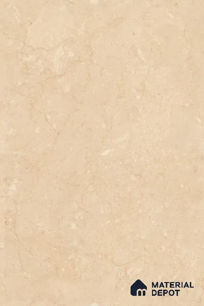 Marble Floor & Wall Tile TL 09632 Elite Marfil Beige 6 ft x 4 ft Infinia Finish Vitrified Large Format Tile - 9 mm | 2 Random Design | Suitable For Living Room, Bedroom, Dining Area | Adhesive and Spacers Must be Used During Installation