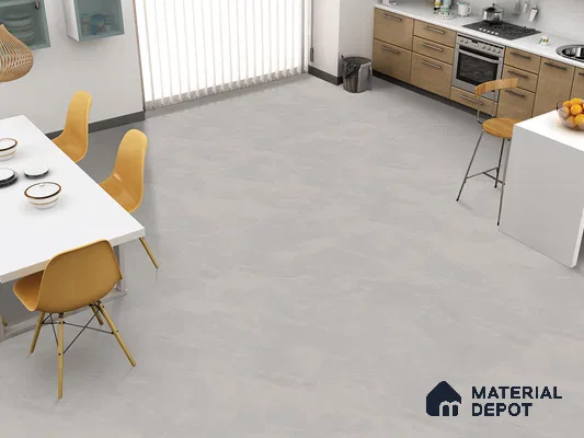 Marble Floor & Wall Tile TL 09627 Versatile Grey Tech 6 ft x 4 ft Infinia Nutech Finish Vitrified Large Format Tile - 9 mm | 3 Random Design | Suitable For Living Room, Bedroom, Dining Area | Adhesive and Spacers Must be Used During Installation