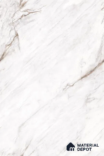 Marble Floor & Wall Tile TL 09628 Neblina Bianco Tech 6 ft x 4 ft Infinia Nutech Finish Vitrified Large Format Tile - 9 mm | 3 Random Design | Suitable For Living Room, Bedroom, Dining Area | Adhesive and Spacers Must be Used During Installation