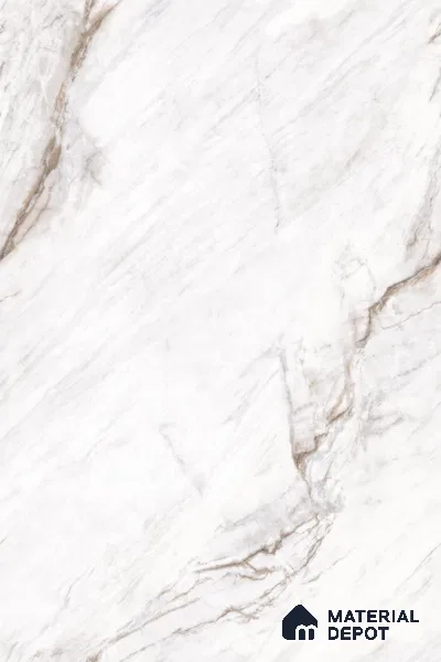 Marble Floor & Wall Tile TL 09628 Neblina Bianco Tech 6 ft x 4 ft Infinia Nutech Finish Vitrified Large Format Tile - 9 mm | 3 Random Design | Suitable For Living Room, Bedroom, Dining Area | Adhesive and Spacers Must be Used During Installation