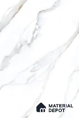 Marble Floor & Wall Tile TL 09625 Rocco White Glit 6 ft x 4 ft Infinia Nutech Finish Vitrified Large Format Tile - 9 mm | 3 Random Design | Suitable For Living Room, Bedroom, Dining Area | Adhesive and Spacers Must be Used During Installation