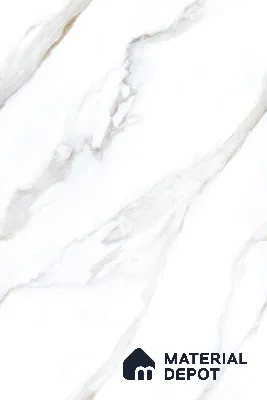 Marble Floor & Wall Tile TL 09634 Rocco White 6 ft x 4 ft Infinia Finish Vitrified Large Format Tile - 9 mm | 3 Random Design | Suitable For Living Room, Bedroom, Dining Area | Adhesive and Spacers Must be Used During Installation