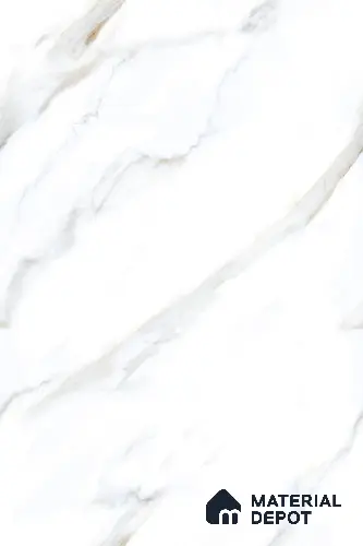 Marble Floor & Wall Tile TL 09634 Rocco White 6 ft x 4 ft Infinia Finish Vitrified Large Format Tile - 9 mm | 3 Random Design | Suitable For Living Room, Bedroom, Dining Area | Adhesive and Spacers Must be Used During Installation