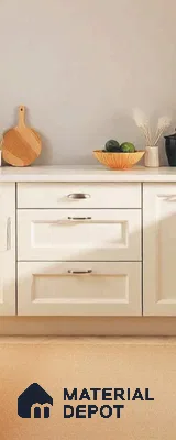 Off White Solid Colors look LM 23992 8 ft x 4 ft Glossy Finish Decorative Laminate - 1 mm | Suitable for TV Unit, Wardrobe, Kitchen Cabinets