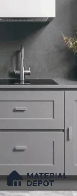Cool Grey Solid Colors look LM 23993 8 ft x 4 ft Glossy Finish Decorative Laminate - 1 mm | Suitable for TV Unit, Wardrobe, Kitchen Cabinets