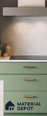Sage Green Solid Colors look LM 24006 8 ft x 4 ft Glossy Finish Decorative Laminate - 1 mm | Suitable for TV Unit, Wardrobe, Kitchen Cabinets