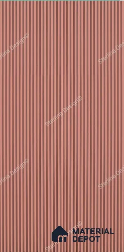 Red Plain Colour Louver 605 STER (605) 8 ft x 4 ft MDF Panel - 16.5 mm | Suitable for Feature Wall, TV Unit & Living Room | Width is Subjected to 5% Variation