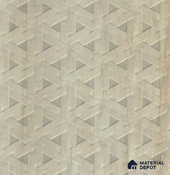 Patterned Look 607 RB33 Ice Burg 8 ft x 4 ft Diamond Daze Finish Decorative Laminate - 1 mm | Suitable for Bedroom, TV Unit, Wardrobe