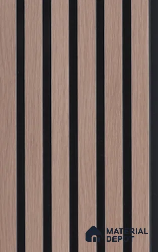 Charcoal Wooden 12 mm Louvers/Panels | 9 ft x 4.8 inch | 6102| Image 1
