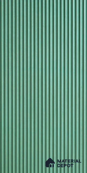 Green Plain Colour Louver 6105 GLO (6105) 8 ft x 4 ft MDF Panel - 12 mm | Suitable for Feature Wall, TV Unit & Living Room | Width is Subjected to 5% Variation