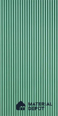 Green Plain Colour Louver 6109 GLO (6109) 8 ft x 4 ft HDHMR Panel - 12 mm | Suitable for Feature Wall, TV Unit & Living Room | Width is Subjected to 5% Variation
