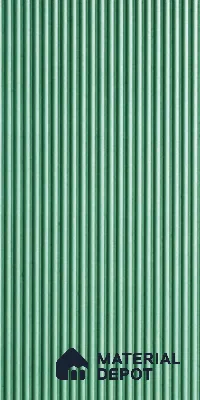 Green Plain Colour Louver 6113 GLO (6113) 8 ft x 4 ft MDF Panel - 12 mm | Suitable for Feature Wall, TV Unit & Living Room | Width is Subjected to 5% Variation
