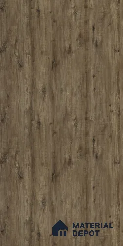 Wooden Look 633 HGL Cuneo Oak Dark 8 ft x 4 ft Suede Finish Decorative Laminate - 1 mm | Suitable for TV Unit, Wardrobe, Kitchen Cabinets