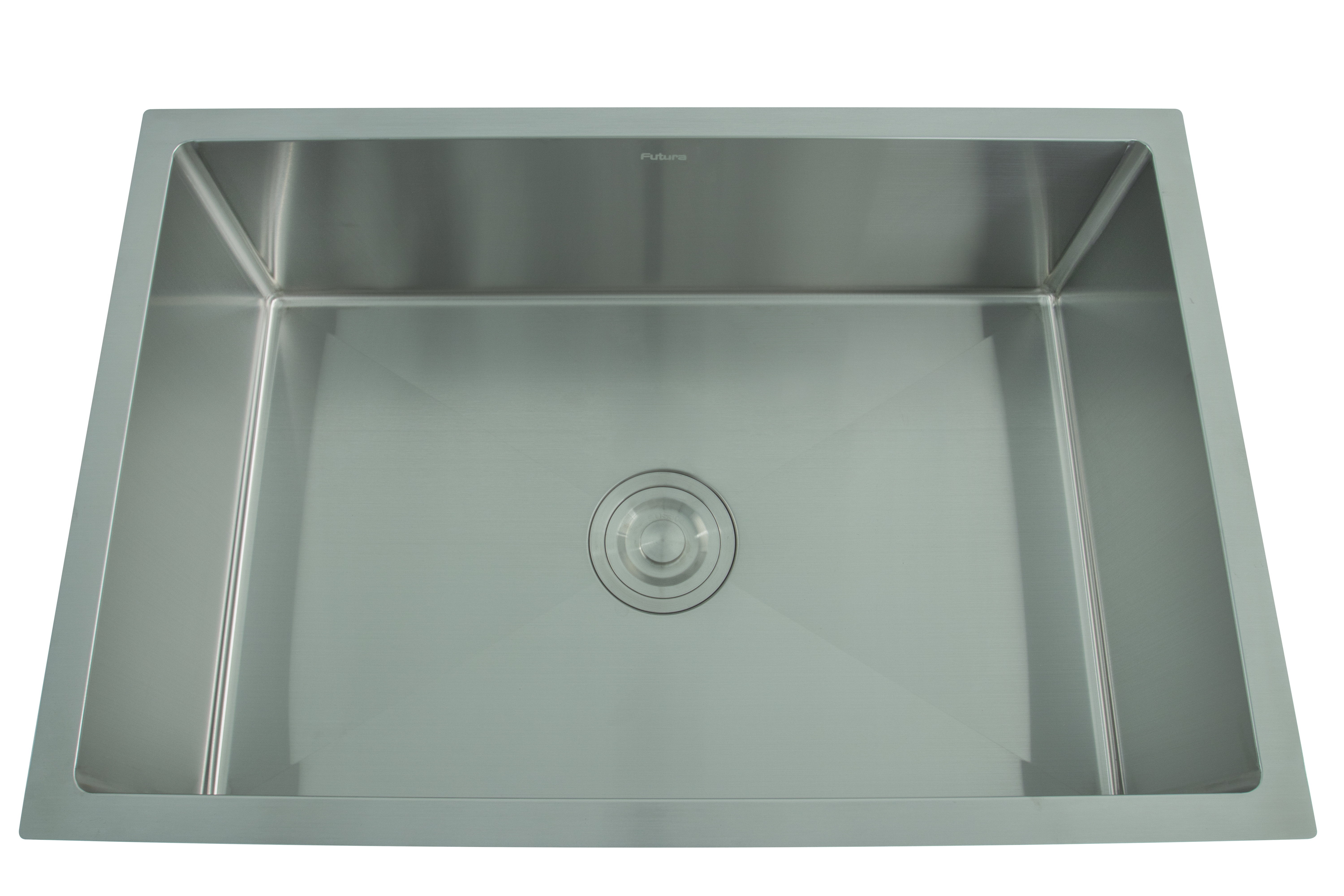 Avyra Sink SK 00011 Satin Square 686 x 457 x 225 mm Rectangular Stainless Steel Brush Finish Kitchen Sink - 225 mm | Suitable For Bathroom, Vanity & Utility Areas