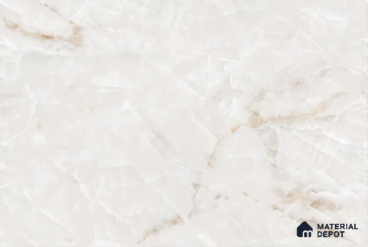 Marble Floor Tile TL 13294 Endless Crystal Onyx 6 ft x 4 ft Glossy Finish Colorbody Vitrified Tile - 15 mm | Suitable For Living Room, Bedroom & Dining Area