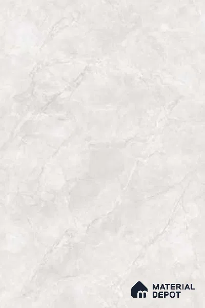 Marble Floor & Wall Tile TL 13290 Endless Arctic White 6 ft x 4 ft Glossy Finish Vitrified Tile - 9 mm | Suitable For Living Room, Bedroom & Dining Area