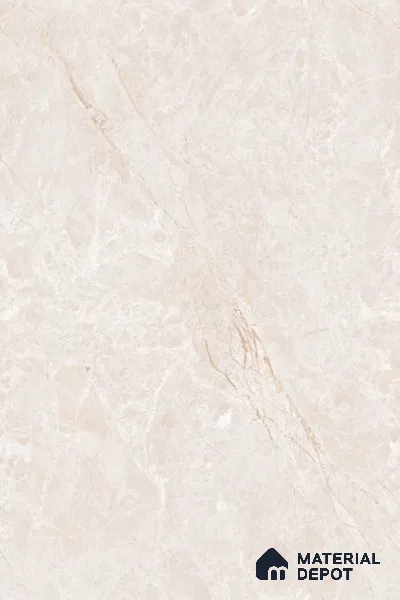 Marble Floor & Wall Tile TL 13303 Fendi Crema 6 ft x 4 ft Glossy Finish Vitrified Tile - 9 mm | Suitable For Living Room, Bedroom & Dining Area