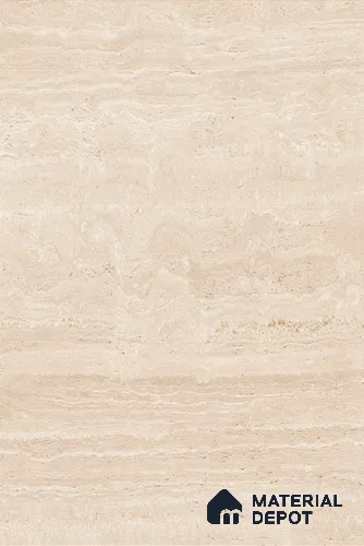 Marble Wall & Floor Tile TL 13435 Tibur Beige Riga 6 ft x 4 ft Matte Finish Vitrified Tile - 9 mm | 4 Random Design | Suitable For Living Room, Bedroom, Dining Area