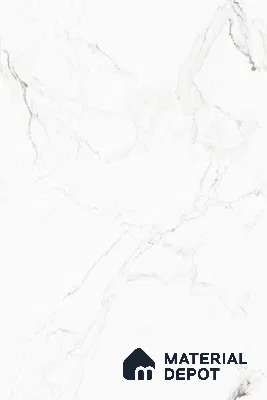 Marble Floor & Wall Tile TL 13309 Michael Statuario 6 ft x 4 ft Glossy Finish Vitrified Tile - 9 mm | Suitable For Living Room, Bedroom & Dining Area