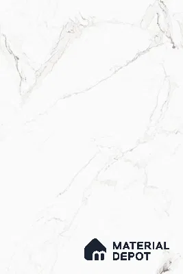 Marble Floor & Wall Tile TL 13309 Michael Statuario 6 ft x 4 ft Glossy Finish Vitrified Tile - 9 mm | Suitable For Living Room, Bedroom & Dining Area