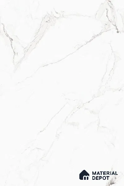Marble Floor & Wall Tile TL 13309 Michael Statuario 6 ft x 4 ft Glossy Finish Vitrified Tile - 9 mm | Suitable For Living Room, Bedroom & Dining Area
