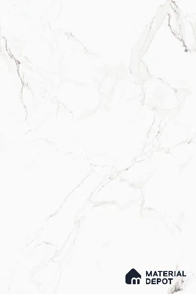 Marble Floor & Wall Tile TL 13309 C Michael Statuario 6 ft x 4 ft Pearl Finish Vitrified Tile - 9 mm | Suitable For Living Room, Bedroom & Dining Area