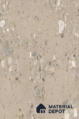 Terrazzo Wall & Floor Tile TL 13434 B Terrazzo Grigio 6 ft x 4 ft Matte Finish Vitrified Tile - 9 mm | 3 Random Design | Suitable For Living Room, Bedroom, Dining Area