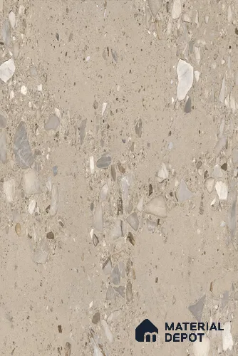Terrazzo Wall & Floor Tile TL 13434 B Terrazzo Grigio 6 ft x 4 ft Matte Finish Vitrified Tile - 9 mm | 3 Random Design | Suitable For Living Room, Bedroom, Dining Area