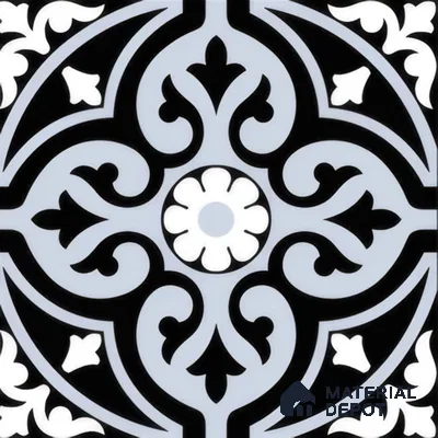 Moroccan Wall & Floor Tile TL 00237 Pale Blue 1 ft x 1 ft Matte Finish Ceramic Tile - 9 mm | Suitable For Kitchen, Bathroom, Dining Area | Please Expect a Slight Variation of Pattern
