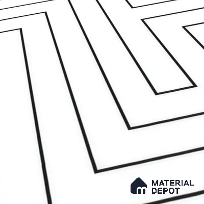 Moroccan Wall & Floor Tile TL 00240 A White 1 ft x 1 ft Matte Finish Ceramic Tile - 9 mm | Suitable For Kitchen, Bathroom, Dining Area | Please Expect a Slight Variation of Pattern