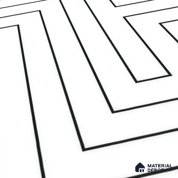 Moroccan Wall & Floor Tile TL 00240 A White 1 ft x 1 ft Matte Finish Ceramic Tile - 9 mm | Suitable For Kitchen, Bathroom, Dining Area | Please Expect a Slight Variation of Pattern