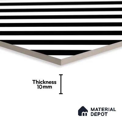 Moroccan Wall & Floor Tile TL 00244 Monochrome Thin 1 ft x 1 ft Matte Finish Ceramic Tile - 9 mm | Suitable For Kitchen, Bathroom, Dining Area | Please Expect a Slight Variation of Pattern