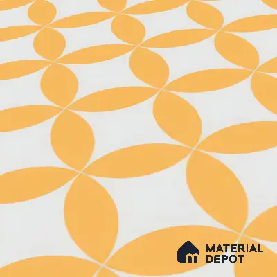 Moroccan Wall & Floor Tile TL 00245 Lemon Yellow 1 ft x 1 ft Matte Finish Ceramic Tile - 9 mm | Suitable For Kitchen, Bathroom, Dining Area | Please Expect a Slight Variation of Pattern