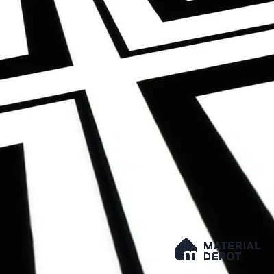 Moroccan Floor & Wall Tile TL 00252 Monochrome Cross 1 ft x 1 ft Matte Finish Ceramic Tile - 9 mm | Suitable For Kitchen, Bathroom, Dining Area | Please Expect a Slight Variation of Pattern