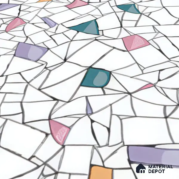Moroccan Floor & Wall Tile TL 04374 Vibrant Terazzo 1 ft x 1 ft Matte Finish Ceramic Tile - 9 mm | Suitable For Kitchen, Bathroom, Dining Area | Please Expect a Slight Variation of Pattern