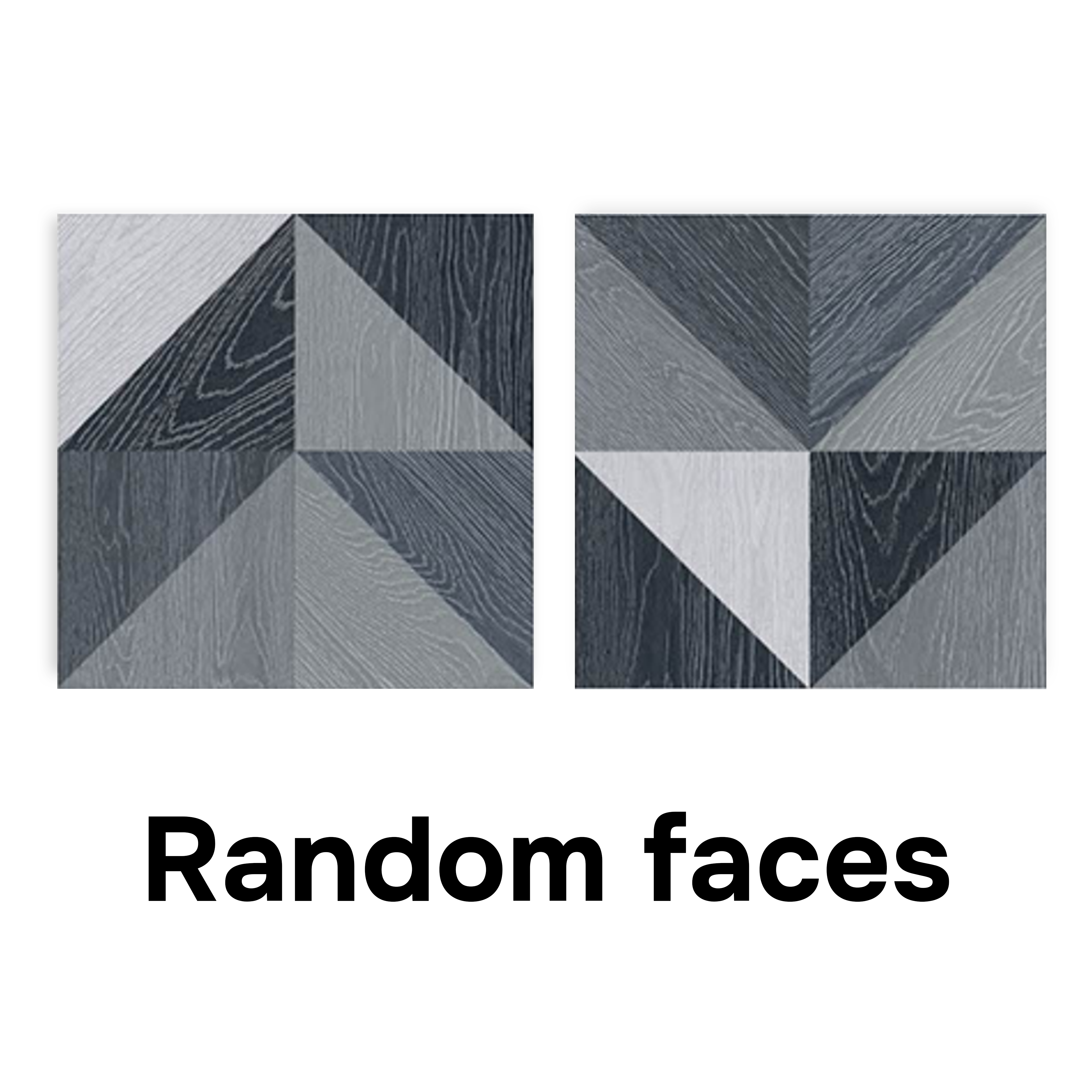 Moroccan Floor & Wall Tile TL 04376 B Sliced Blue Wood 1 ft x 1 ft Matte Finish Ceramic Tile - 9 mm | Random Design | Suitable For Kitchen, Bathroom, Balcony | Please Expect a Slight Variation of Pattern