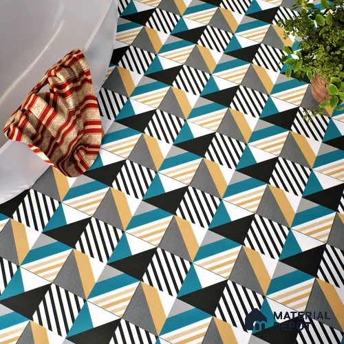 Moroccan Floor & Wall Tile TL 04377 Iram Orange 1 ft x 1 ft Matte Finish Ceramic Tile - 9 mm | Random Design | Suitable For Kitchen, Bathroom, Balcony | Please Expect a Slight Variation of Pattern