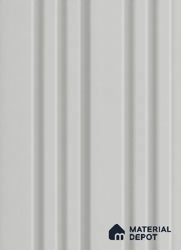 Grey Plain Colour Louver 7301 9 ft x 5 inch Charcoal Panel - 12 mm | Suitable for Feature Wall, TV Unit & Living Room | Width is Subjected to 5% Variation