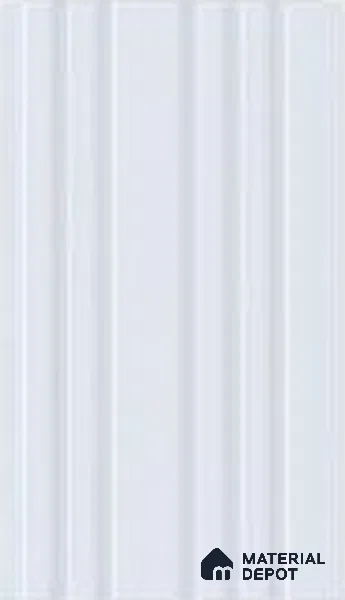 White Plain Colour Louver 7310 9 ft x 5 inch Charcoal Panel - 12 mm | Suitable for Feature Wall, TV Unit & Living Room | Width is Subjected to 5% Variation