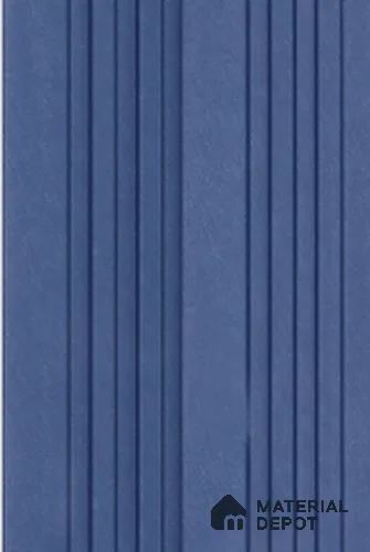 Blue Plain Colour Louver 7314 9 ft x 5 inch Charcoal Panel - 12 mm | Suitable for Feature Wall, TV Unit & Living Room | Width is Subjected to 5% Variation