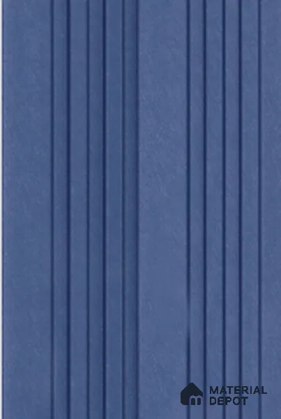 Blue Plain Colour Louver 7314 9 ft x 5 inch Charcoal Panel - 12 mm | Suitable for Feature Wall, TV Unit & Living Room | Width is Subjected to 5% Variation